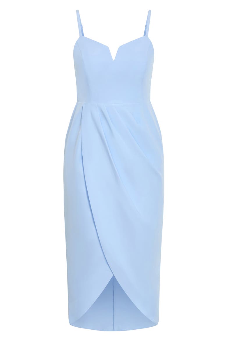 Sassy Flex Fit Tulip Midi Dress, Alternate, color, SOFT BLUE