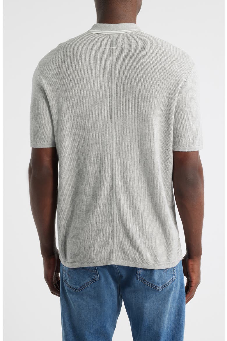 Harvey Tipped Polo, Alternate, color, HEATHER GREY