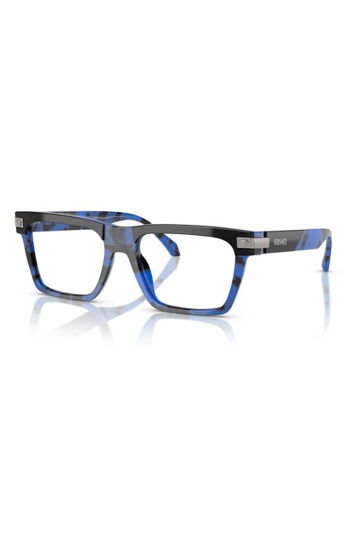 Versace Eyewear Eyeglasses In Blue Havana