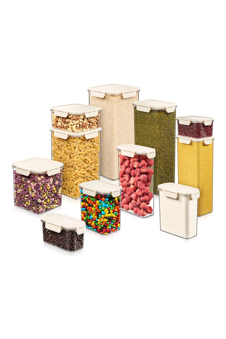 11-Piece Airtight Food Storage Container Set, Alternate, color, NO COLOR