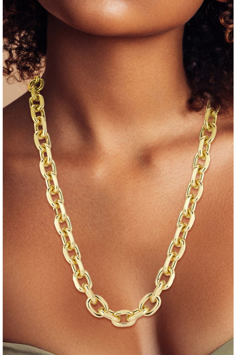 Bold Chain Necklace, Alternate, color, GOLD