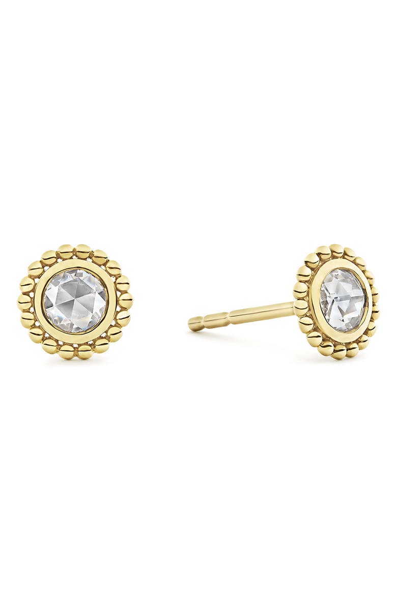 LAGOS Covet Rose Cut Diamond Stud Earrings, Alternate, color, 