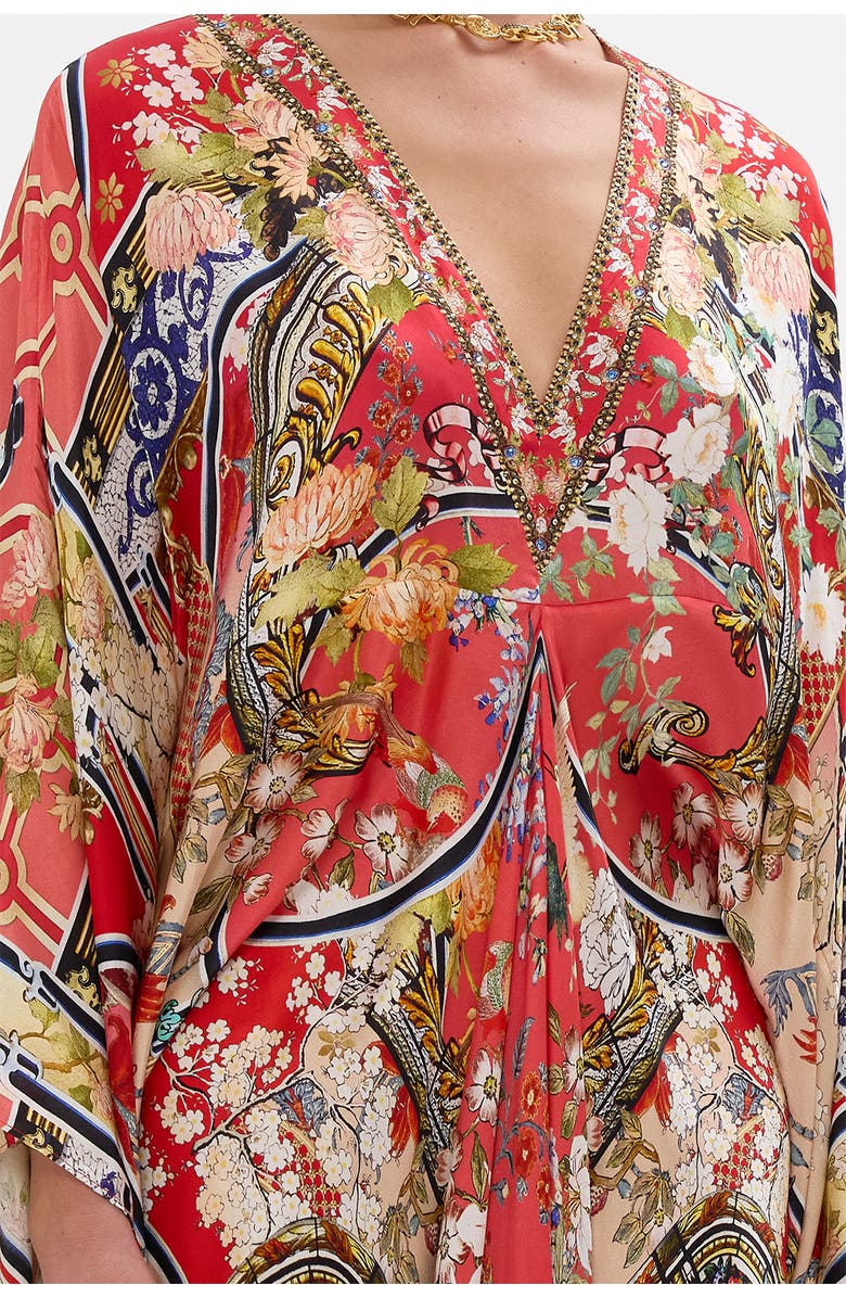 Camilla T Shape Long Kaftan Lisboa Luxe, Alternate, color, 