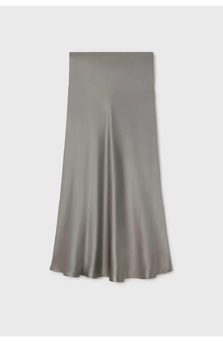 SILK LAUNDRY LONG BIAS CUT SKIRT MOON, Alternate, color, Moon