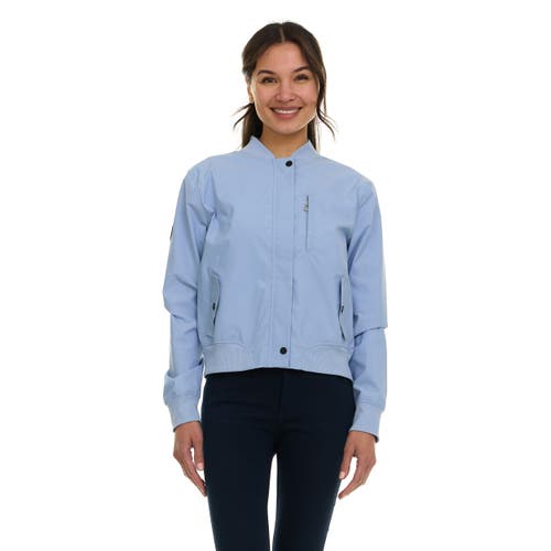 Canada Weather Gear Bomber Flight Jacket Lightweight Zip-up Windbreaker In Blue