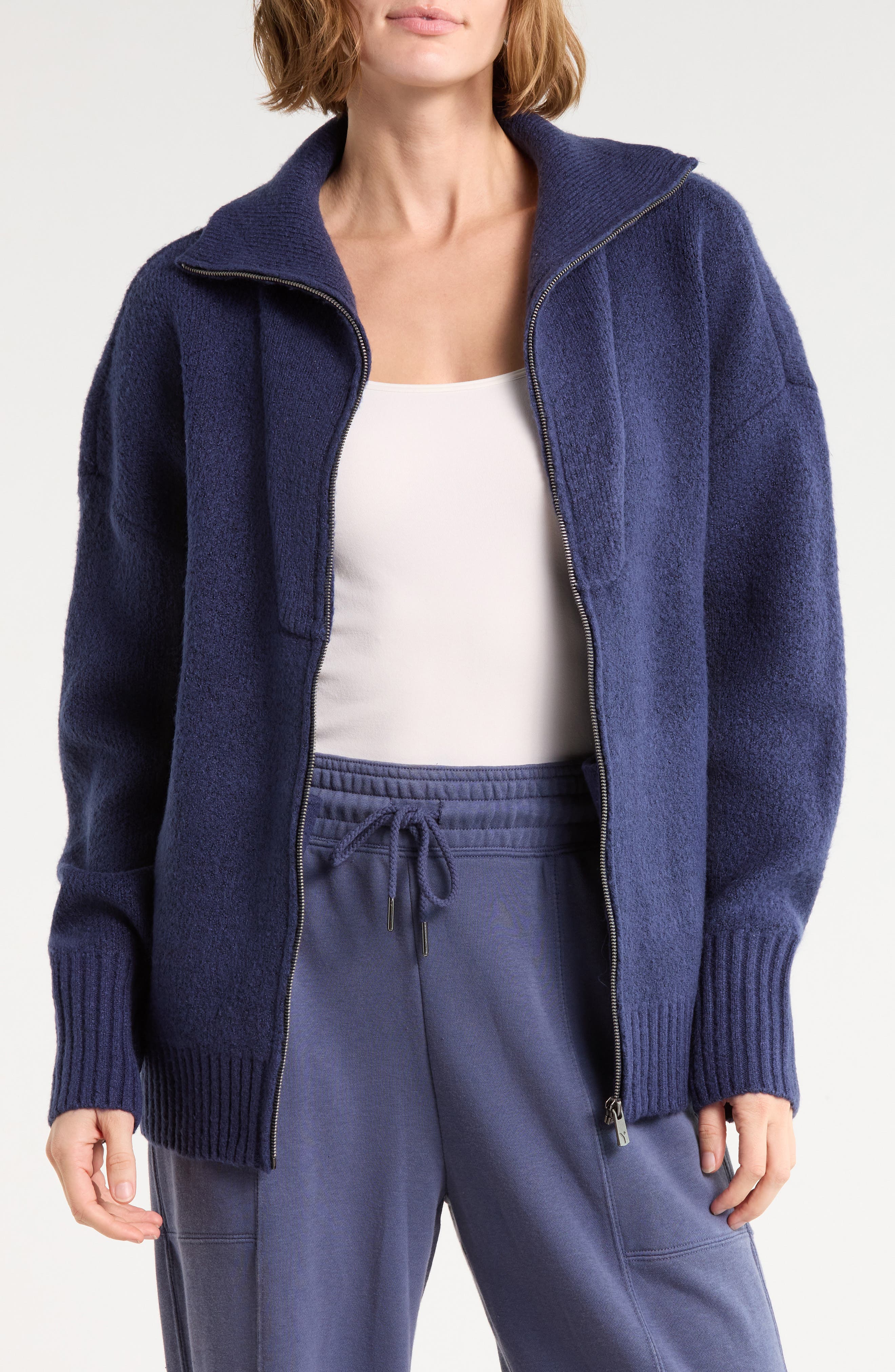 Maple Lane Full Zip Sweater Jacket
