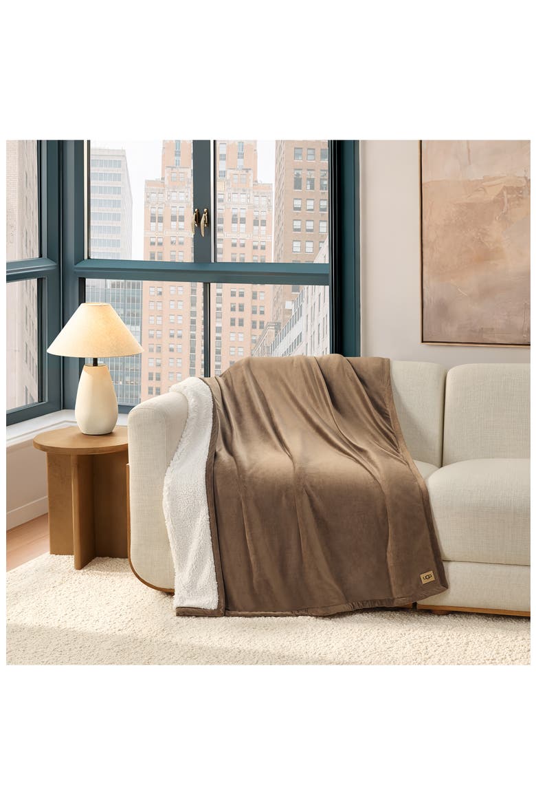 Dasha Throw Blanket, Alternate, color, CHESTNUT