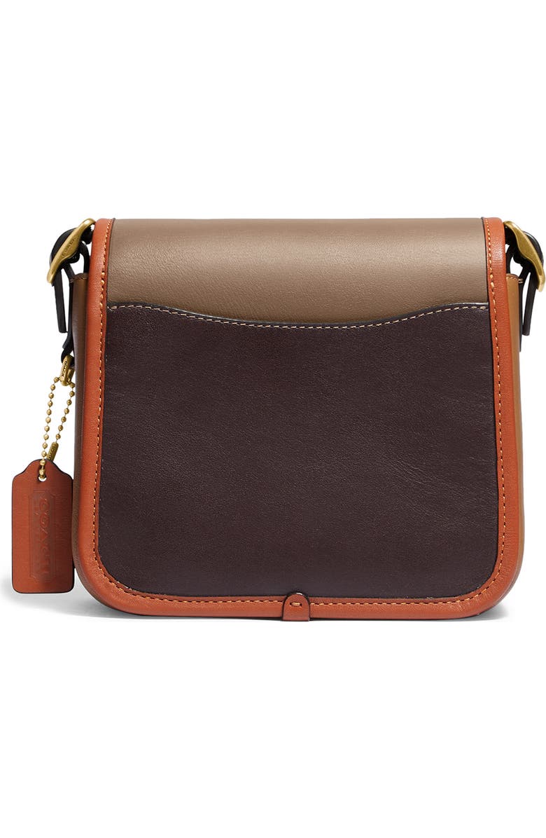 COACH Rambler Colorblock Leather Crossbody Bag, Alternate, color,