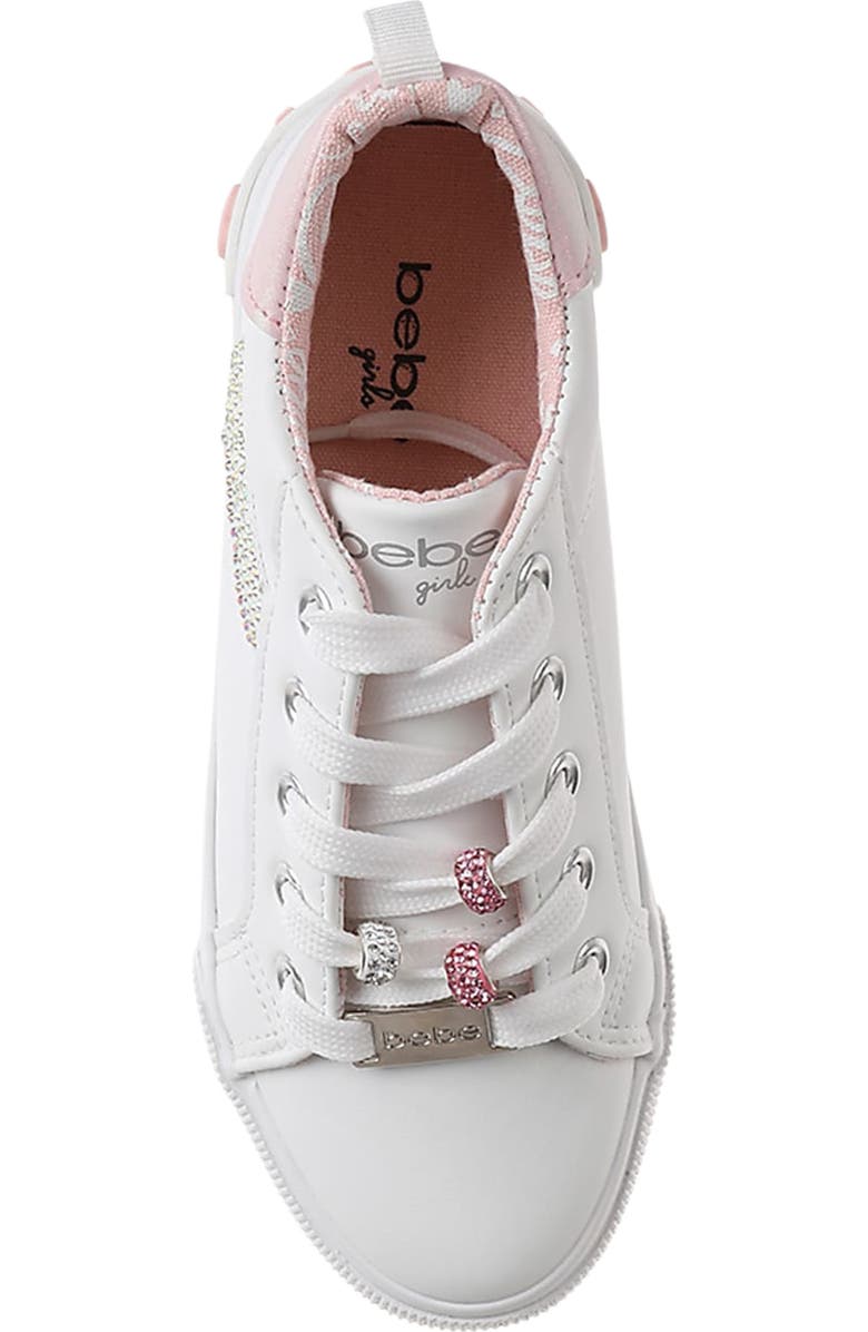 bebe Kids' Rhinestone Sneaker, Alternate, color,