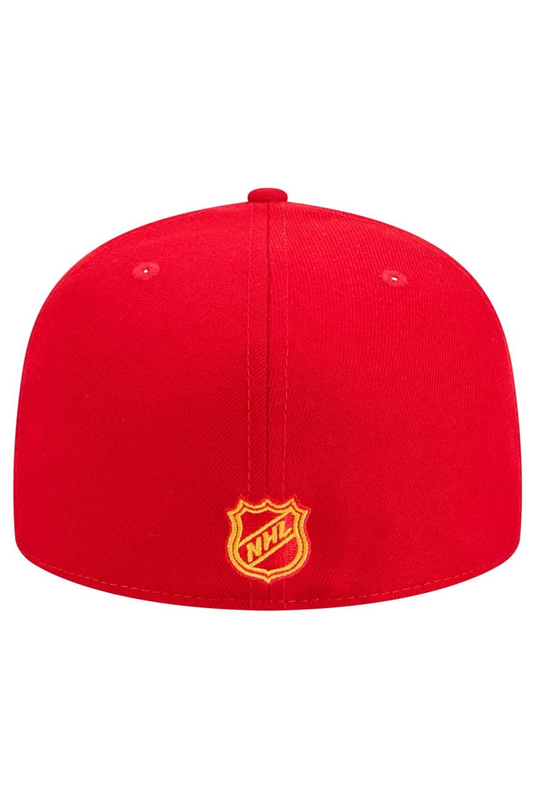 Men's New Era Red Calgary Flames Core 59FIFTY Fitted Hat, Alternate, color, Red
