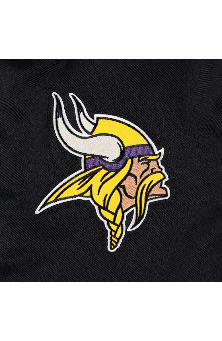 JH DESIGN Women's JH Design Black Minnesota Vikings Plus Size Full-Snap Jacket, Alternate, color,