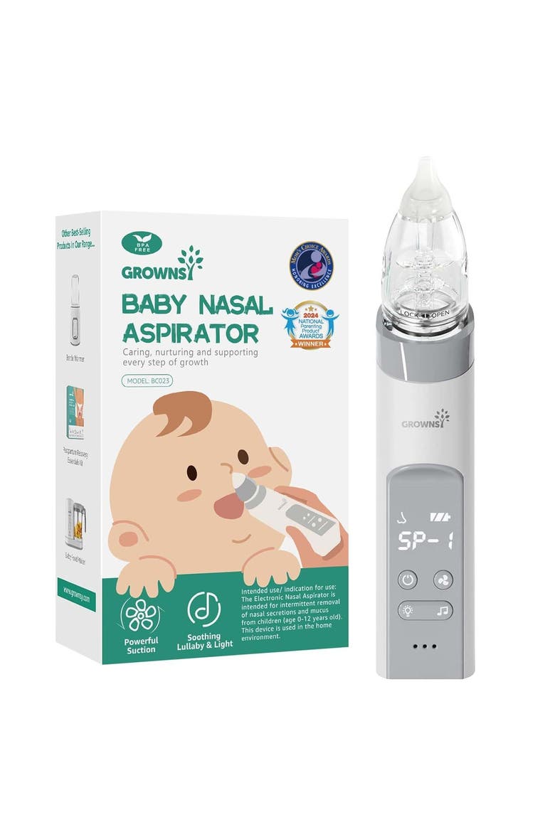Baby Nasal Aspirator, Main, color, Grey