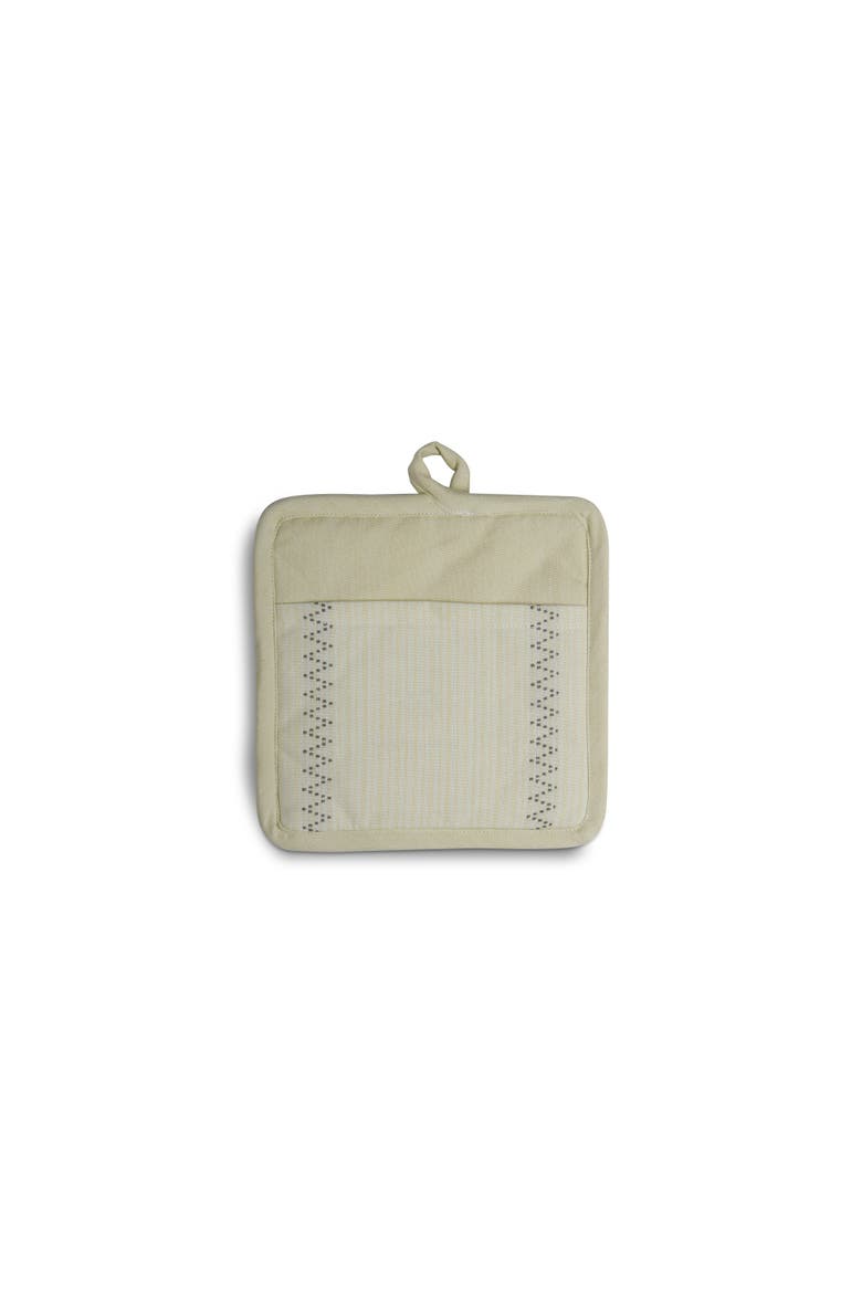 Natural Living Citron Potholder Green Cotton Kitchen Textile, Main, color, Green