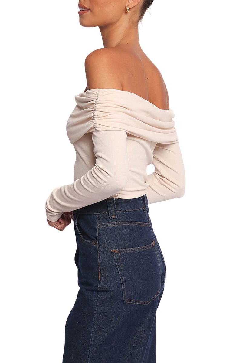 Petal & Pup Thomsie Off the Shoulder Knit Top, Alternate, color, Ivory