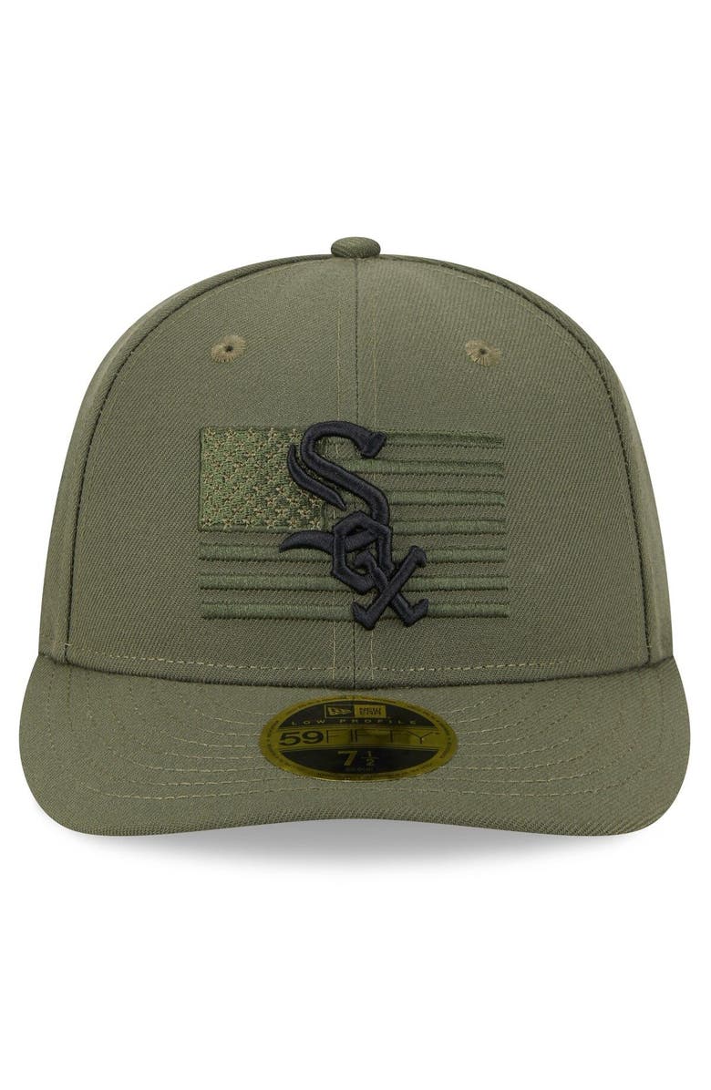New Era Men's New Era  Green Chicago White Sox 2023 Armed Forces Day Low Profile 59FIFTY Fitted Hat, Alternate, color, 