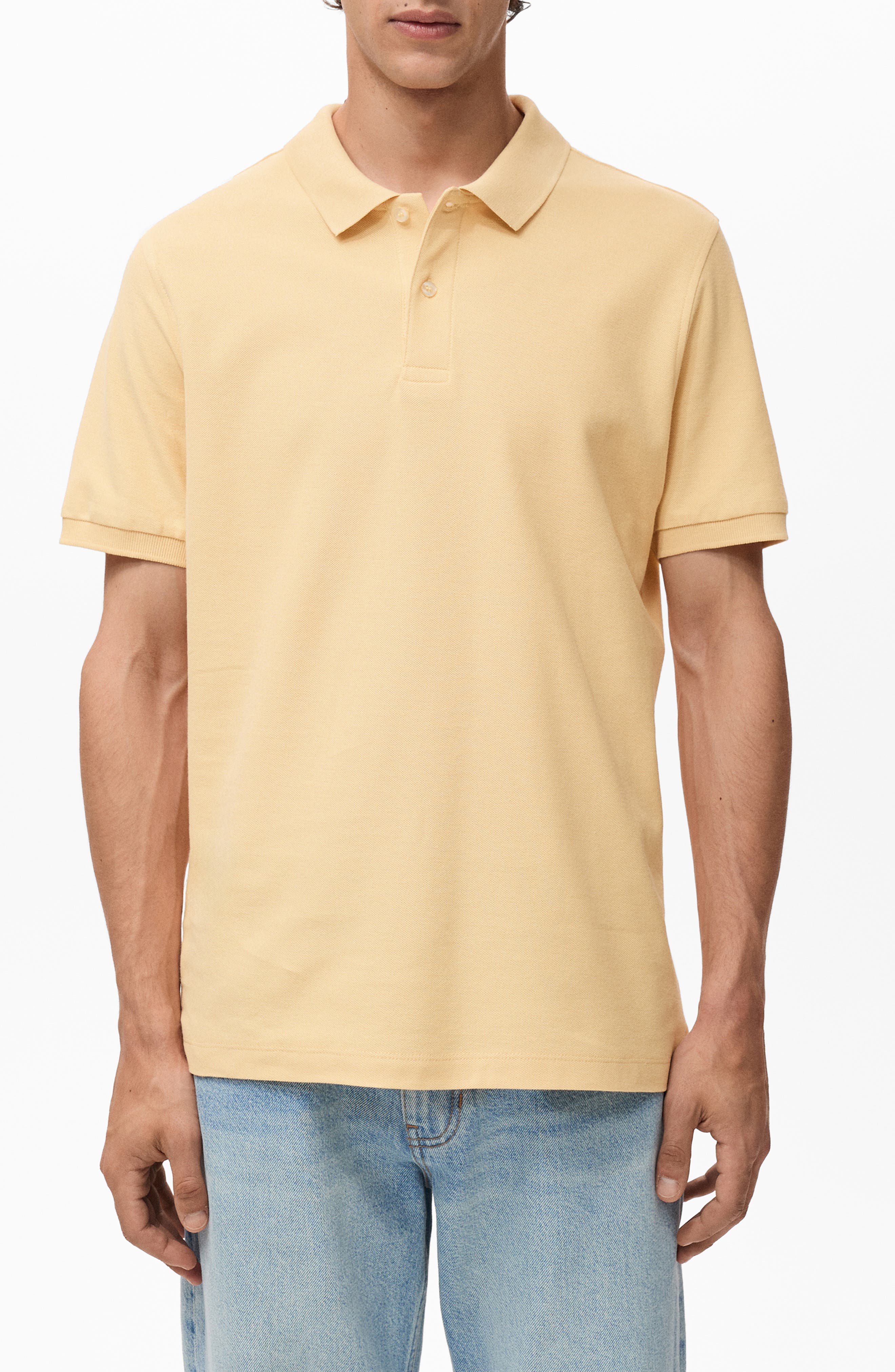 Regular Fit Cotton Pique Polo - image 3