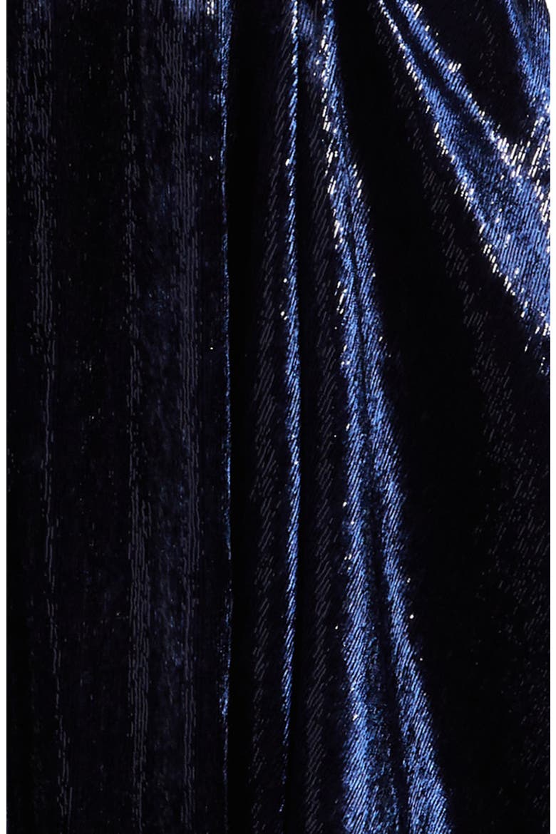Kids' Sleeveless Velvet Skater Dress, Alternate, color, NAVY