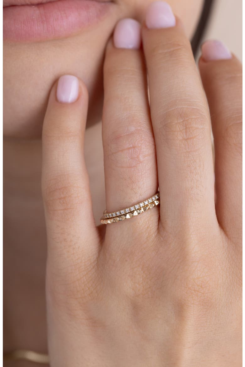 Stud Band Ring, Alternate, color, 14K YELLOW GOLD