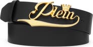 PHILIPP PLEIN Leather Belt King Plein Men
