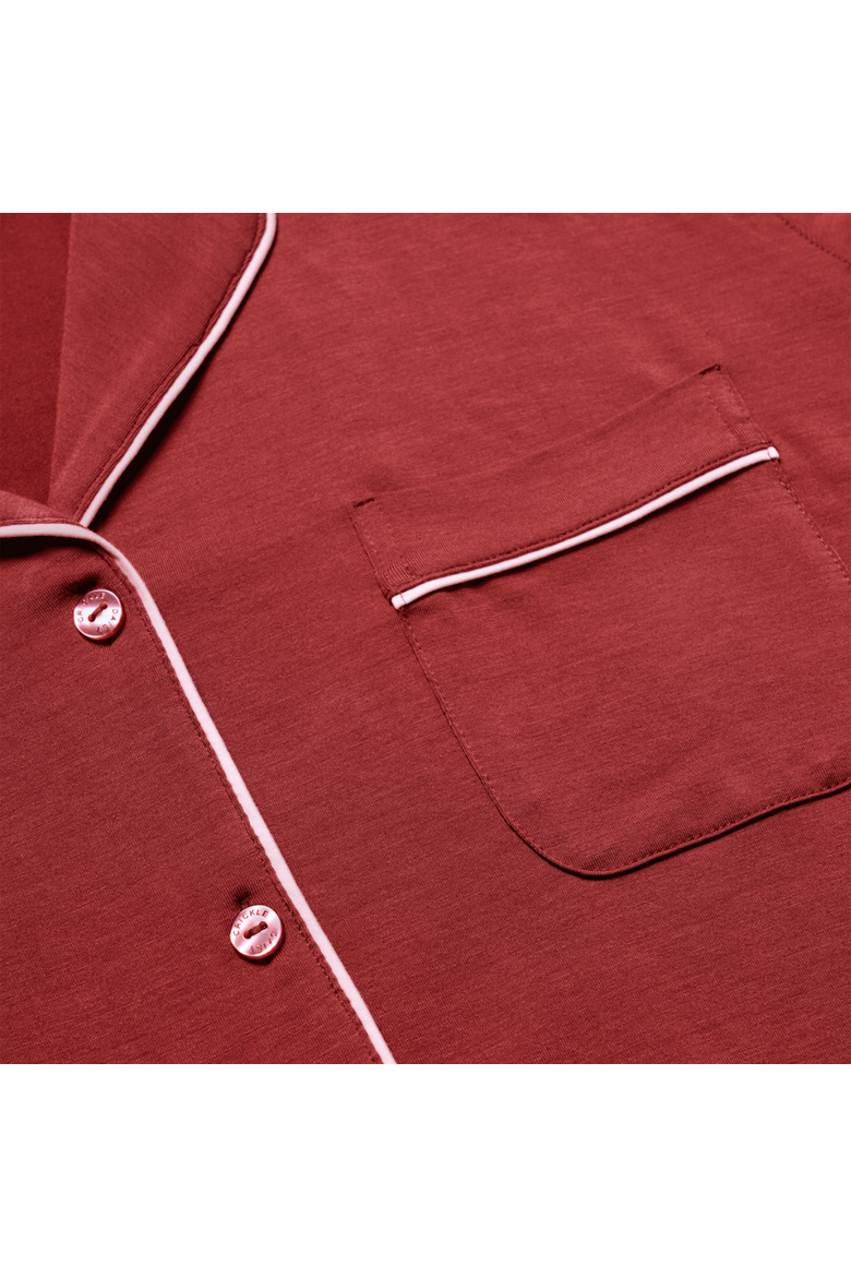I'd Pick You Pajama Set, Alternate, color, Burgundy