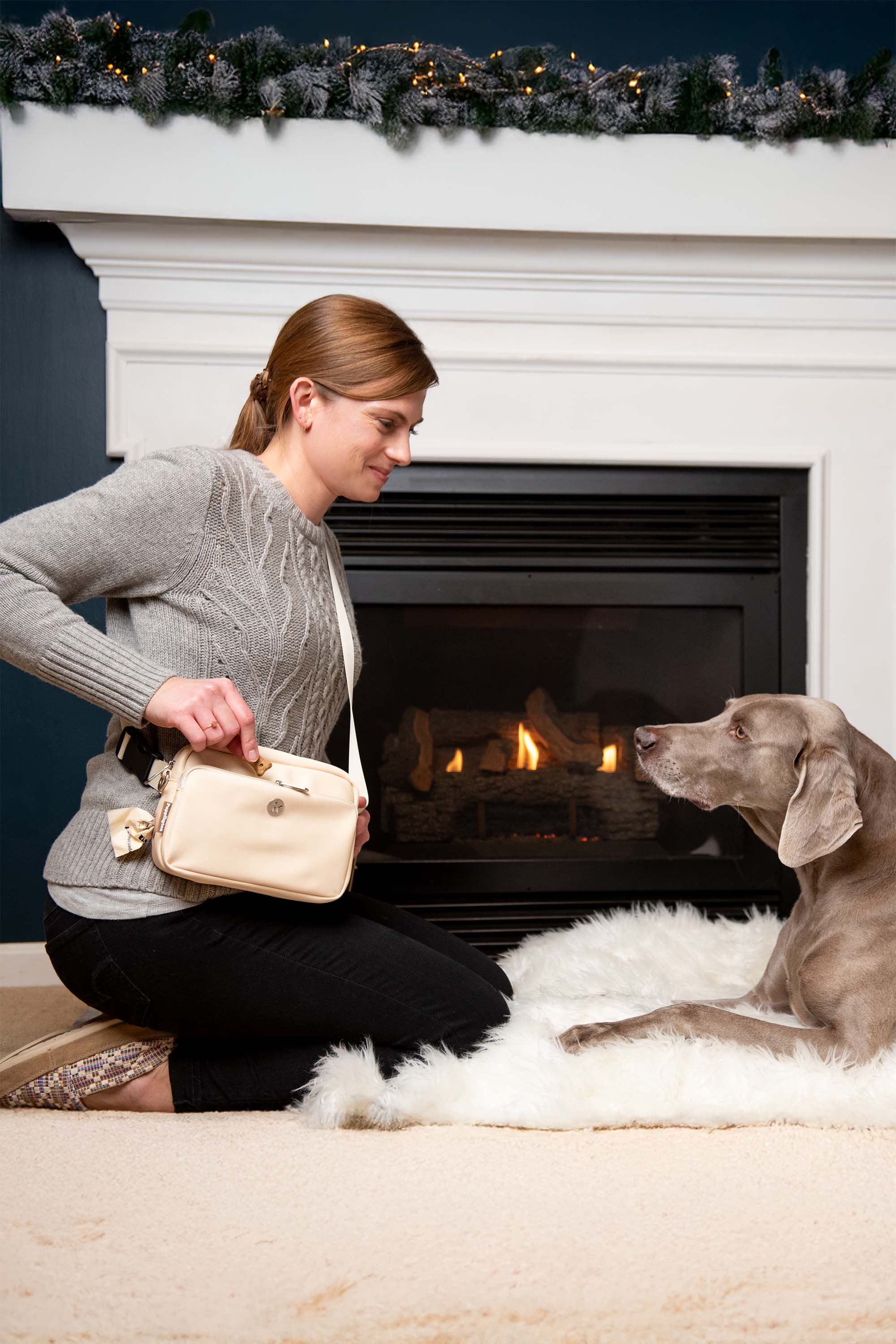 Puppington 3-in-1 Dog Walking Bag with Poop Bags, Alternate, color, Onyx Black