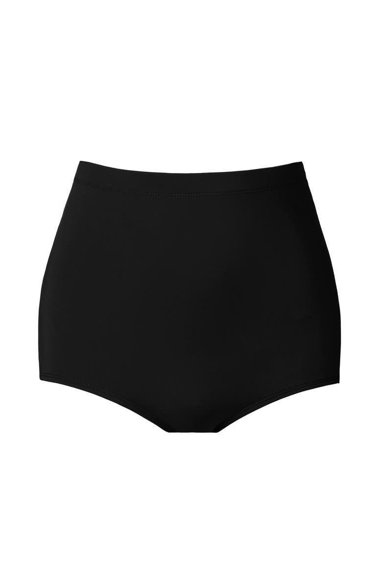 ShapeSolver Full Hipster Brief Swimsuit Bottom, Alternate, color, Black