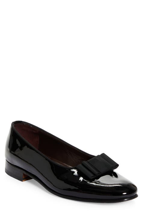 Patent Leather And Nubuck Leather Patchwork With Bow Tie Men Dress Shoes main image 1