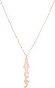 MELANIE MARIE Personalized Nameplate Pendant Necklace