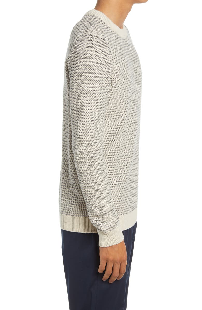 Selected Homme Wes Crewneck Organic Cotton Blend Sweater, Alternate, color, 