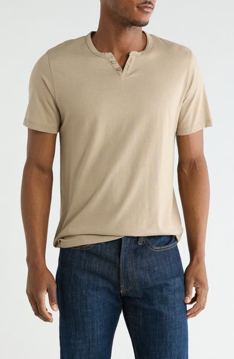 Classic Cotton Henley T-Shirt