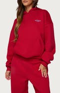 EDIKTED Los Angeles Logo Fleece Graphic Hoodie