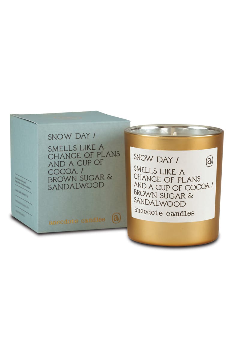 ANECDOTE CANDLES Snow Day Candle, Alternate, color, Gold