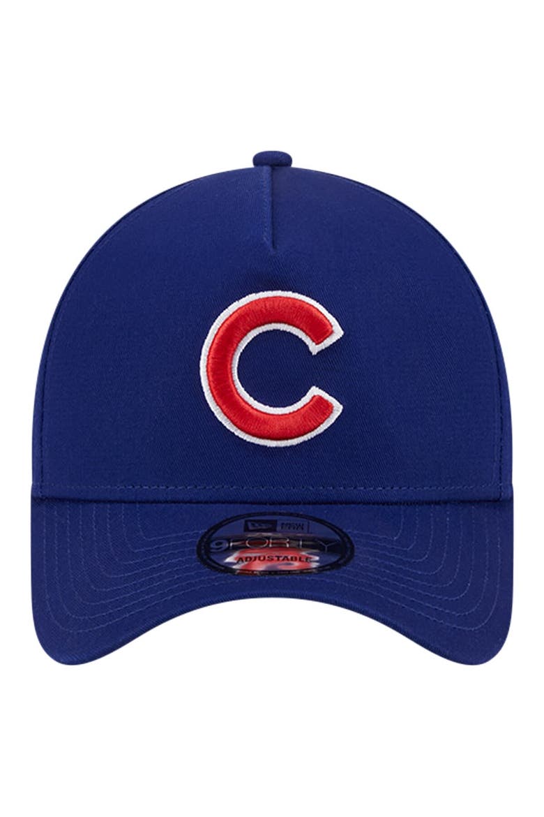 Men's New Era Royal Chicago Cubs Team Color A-Frame 9FORTY Adjustable Hat, Alternate, color, Royal