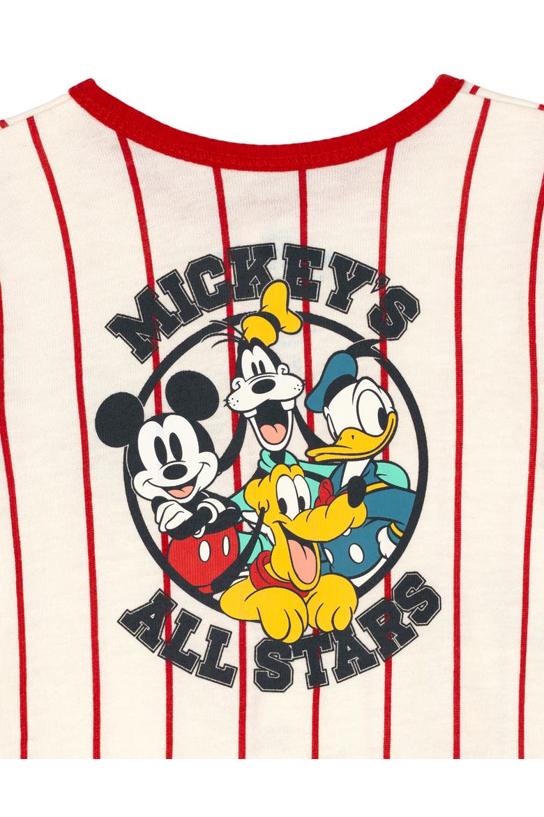 Mickey Mouse Athletic One Piece Romper, Alternate, color, Red Mickey Mouse