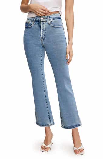 Good American Good Legs Crop Bootcut Jeans