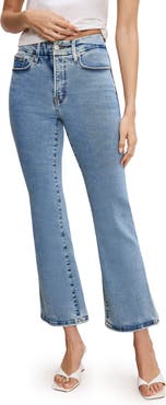 Good American Good Legs Crop Bootcut Jeans