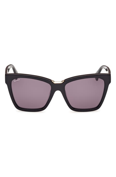 55mm Cat Eye Sunglasses