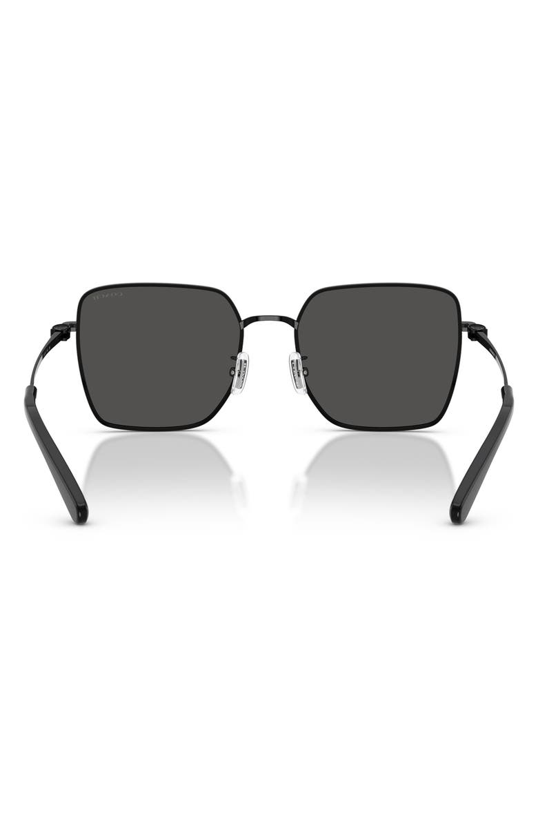 COACH 56mm Gradient Square Sunglasses, Alternate, color, Black / Dark Grey / Grey