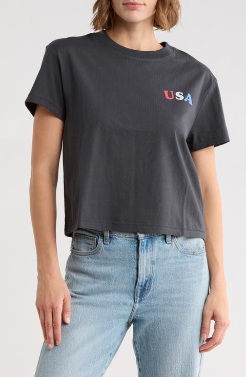 Jamie Crop Graphic T-Shirt