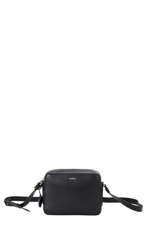 ★BLACKUP★ Fisherman Faux Leather Medium Crossbody Bag 5002 Black Forager Large Crossbody Leather Bag – Shining Rock Goods