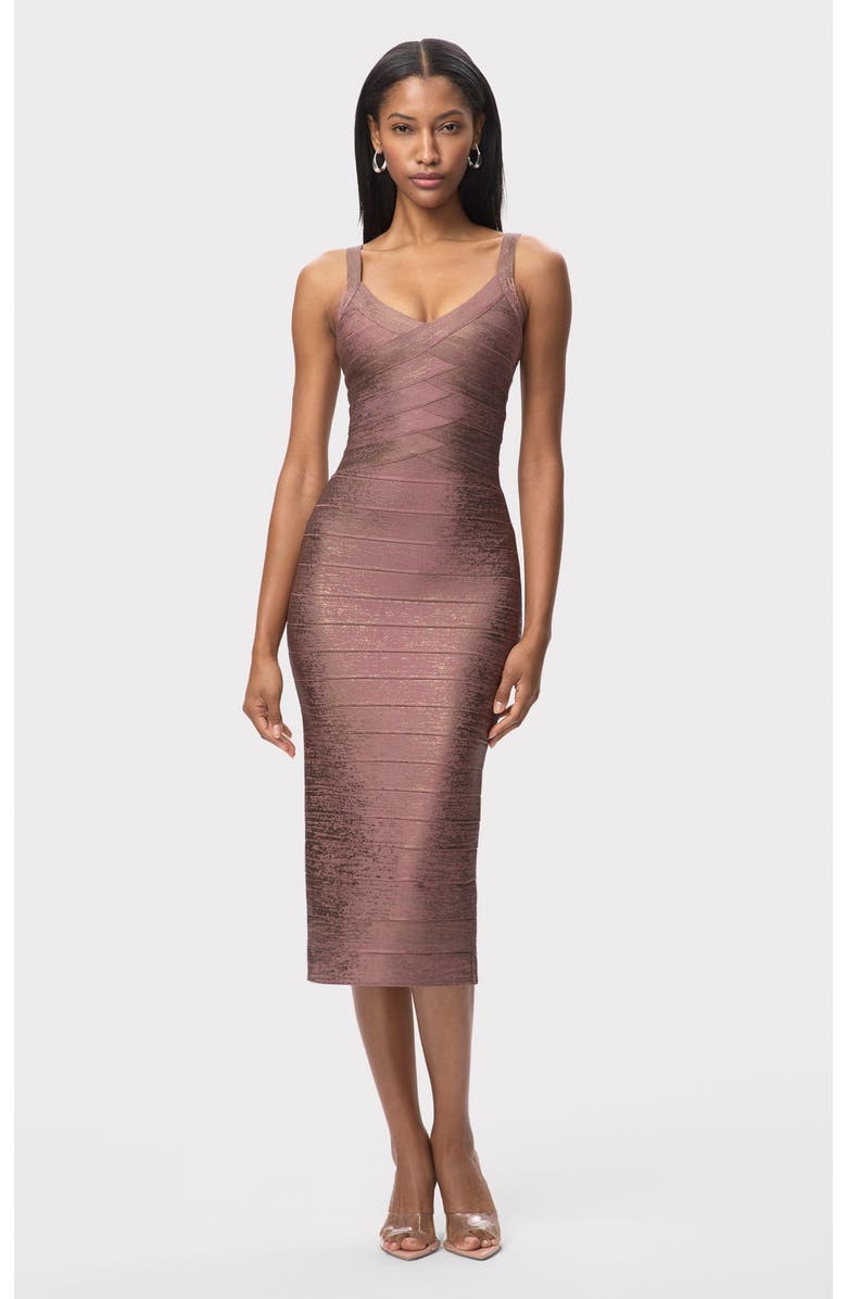 Herve Leger The Indie Dress, Main, color, Biscotti