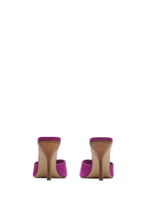 Burberry Suede Cabana Mules In Urchin