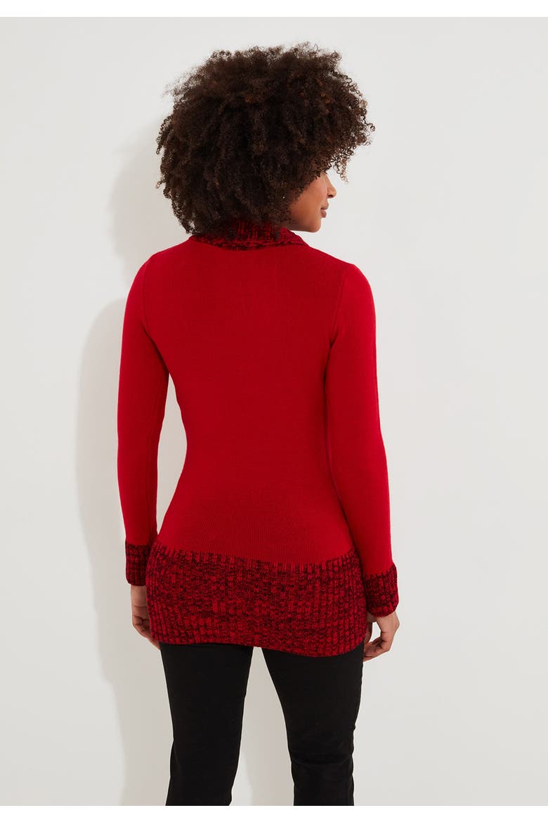 Button Cable Sweater, Alternate, color, CLASSIC RED