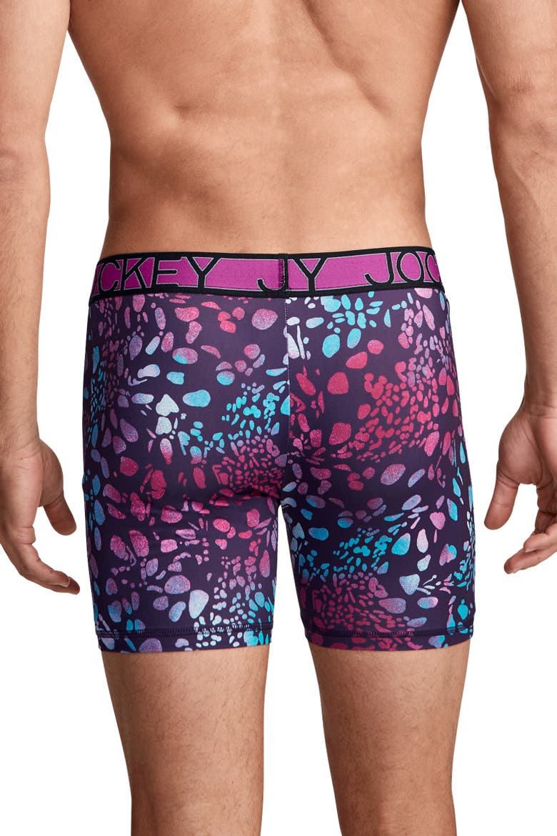 Men's Active Microfiber 5" Boxer Brief - 3 Pack, Alternate, color, Wander Blue