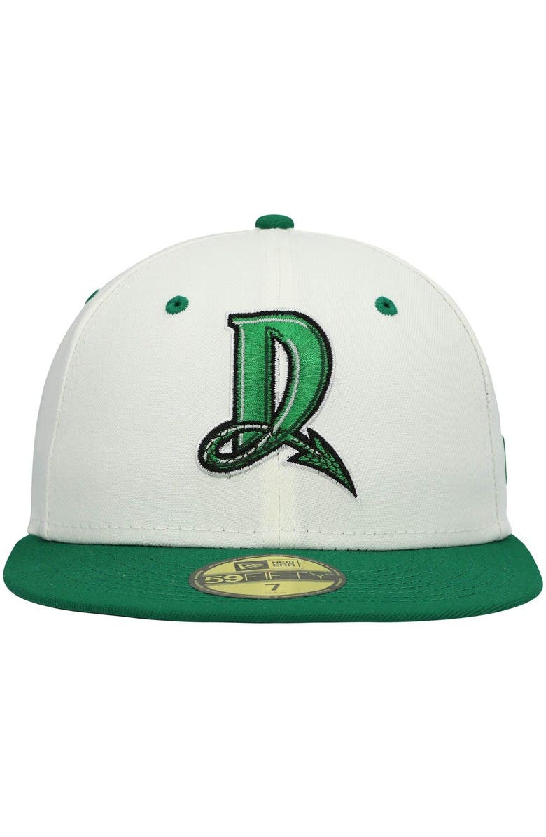New Era Men's New Era White Dayton Dragons Alternate Authentic Collection 59FIFTY Fitted Hat, Alternate, color, White