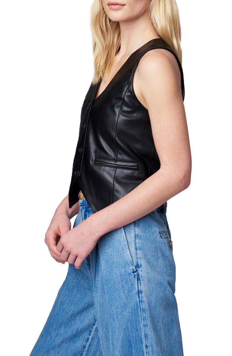BLANKNYC Faux Leather Vest, Alternate, color,