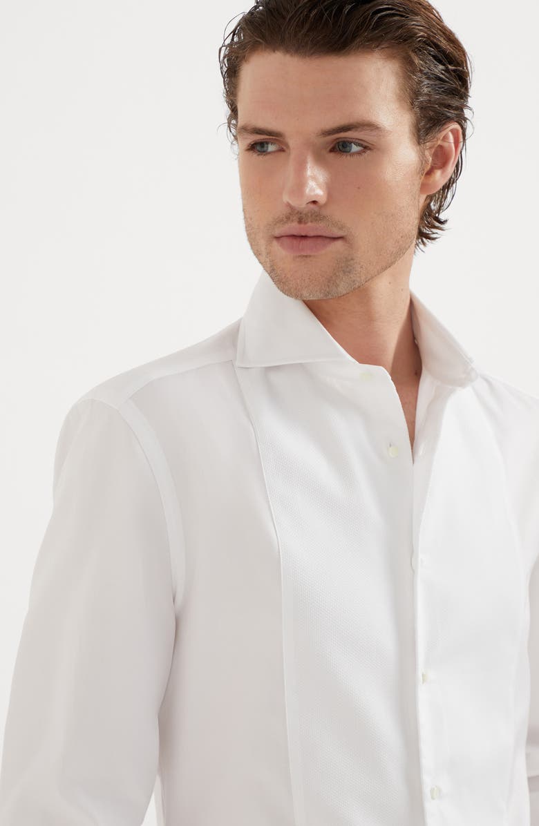 Brunello Cucinelli Tuxedo shirt with pleating, Alternate, color,