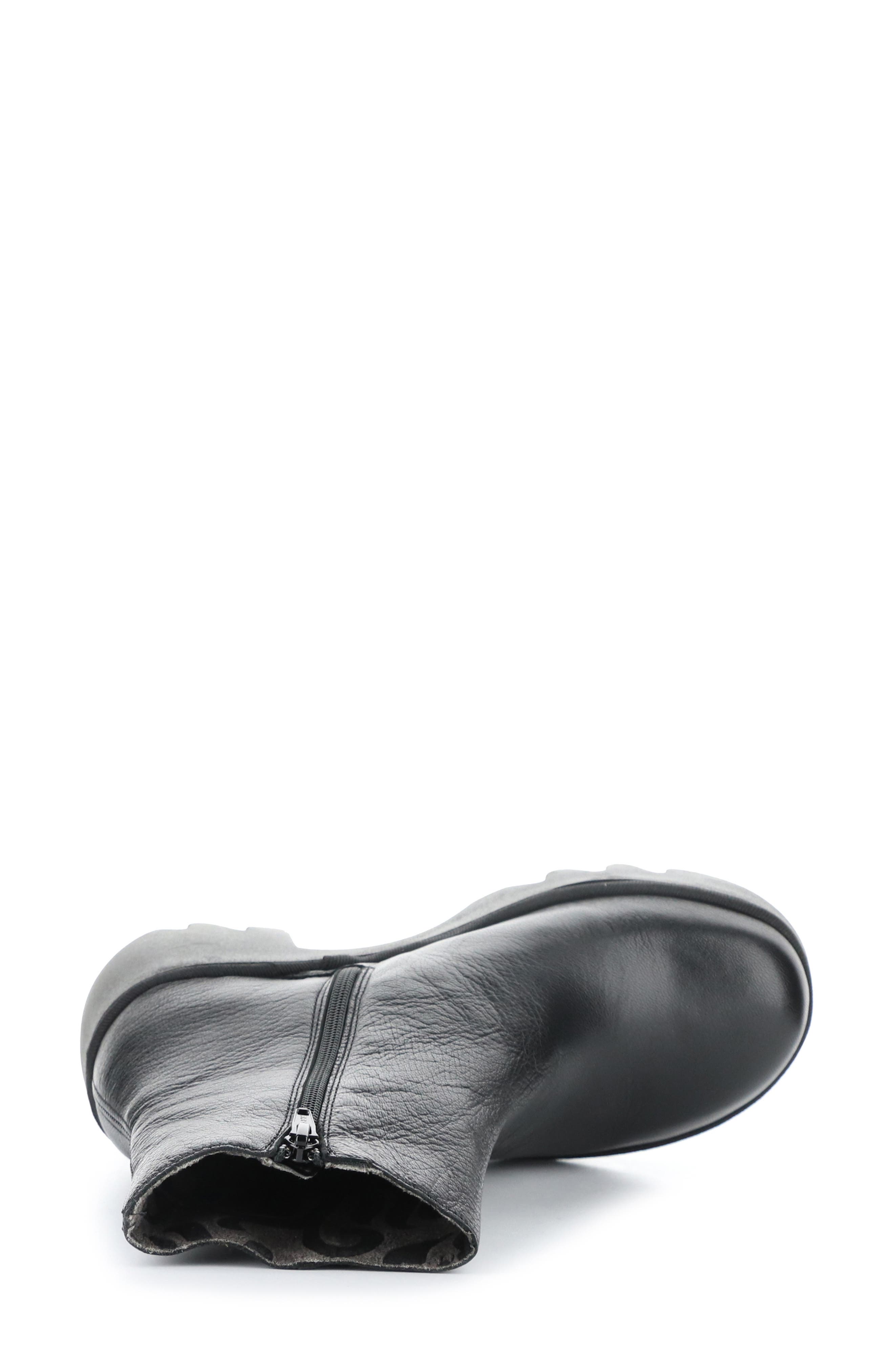 Fly London Toor Platform Bootie, Alternate, color, Black Mousse