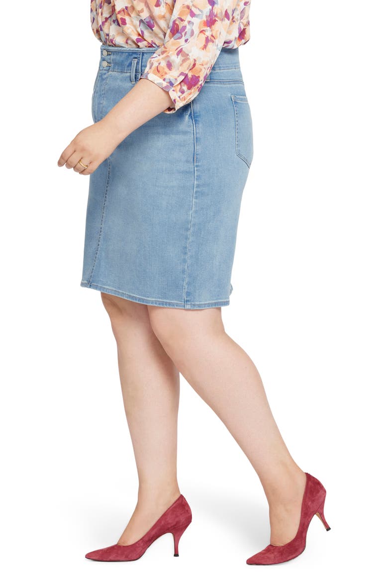 Hollywood Denim Skirt, Alternate, color, CRYSTALLINE