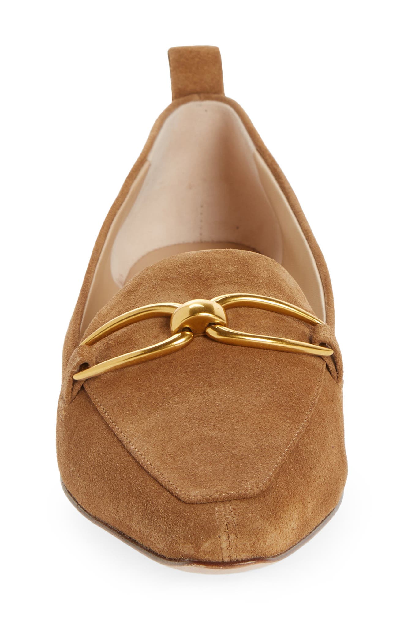 Champlain Chain Pointed Toe Flat, Alternate, color, HAZELWOOD